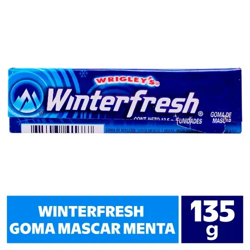 Goma Wrigley's Winterfresh de mascar 5 Pzas - 135 g