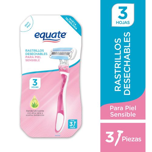 Rasuradora Desechable Equate Mujer 3pz