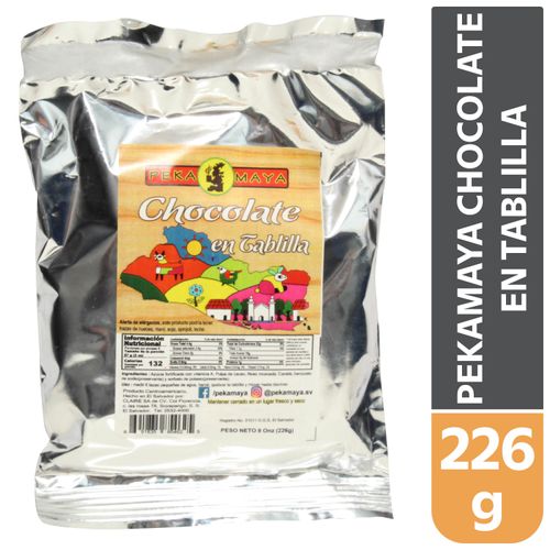 Chocolate En Tablilla Pekamaya - 226 g