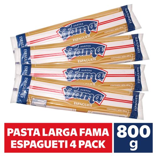Pasta Larga Fama Espagueti 4 Pack - 800 g
