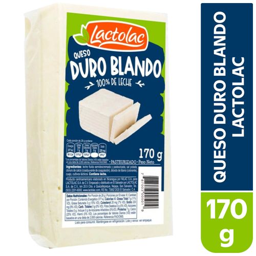 Queso Lactolac Duro Blando - 170 g
