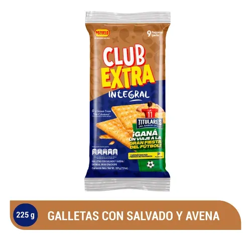 Galleta Pozuelo Club Extra Integral - 225 g