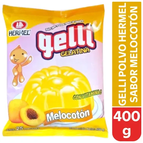 Gelli Polv Hermel Sabor Melocot 400 g