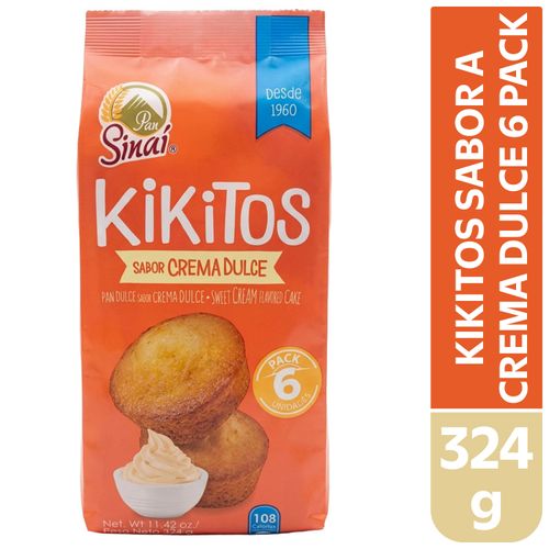 Kikitos Crem Dulce 6 Pack 324gr