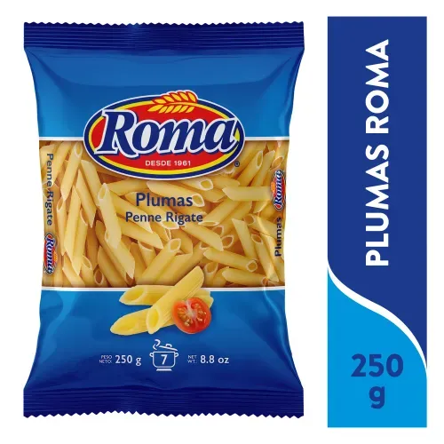 Pasta Roma plumas enriquecida - 250 g