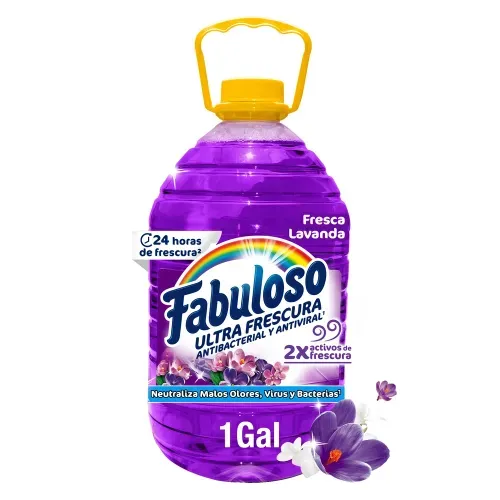 Desinfectante Fabuloso Multiusos Frescura Activa Antibacterial Lavanda - 1 gal