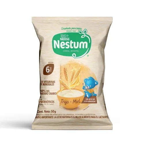 Cereal Infantil Nestum® Trigo Miel Bolsa - 50 g