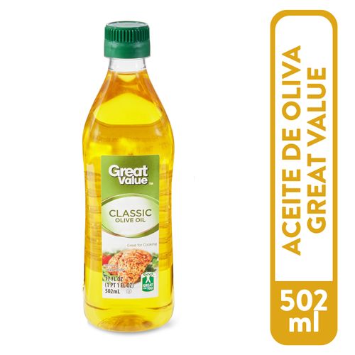 Aceite De Oliva Great Value Clásico - 502 ml