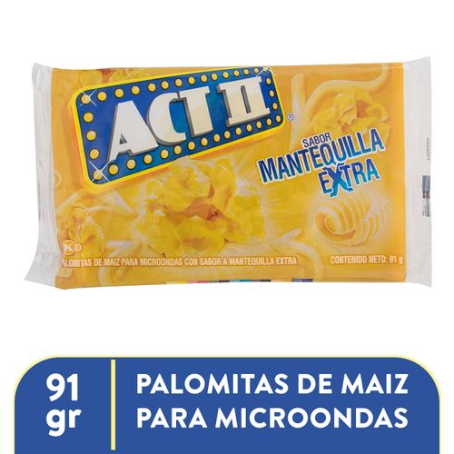 Palomitas Act II mantequilla extra – 91 g