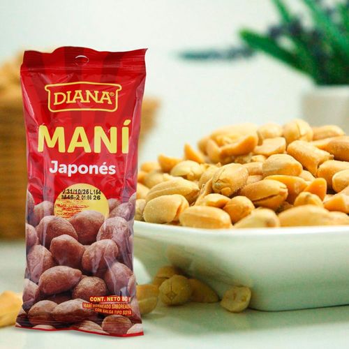 Maní Diana Japones Hornea Sal Soya - 80 g