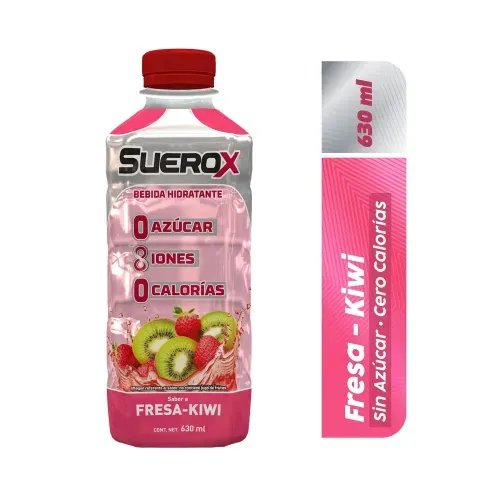 Bebida Hidratante Suerox Sin Azúcar Fresa Kiwi - 630 ml