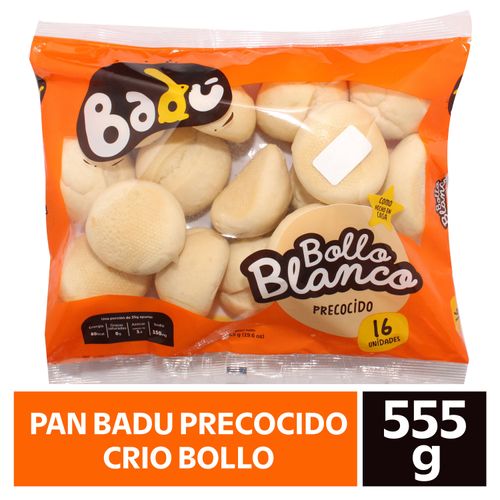 Bollo Badú Blanco Precocido - 544 g