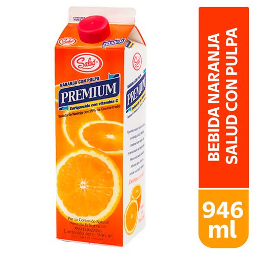 Bebida Naranja Salud Con Pulpa Premi 900 ml