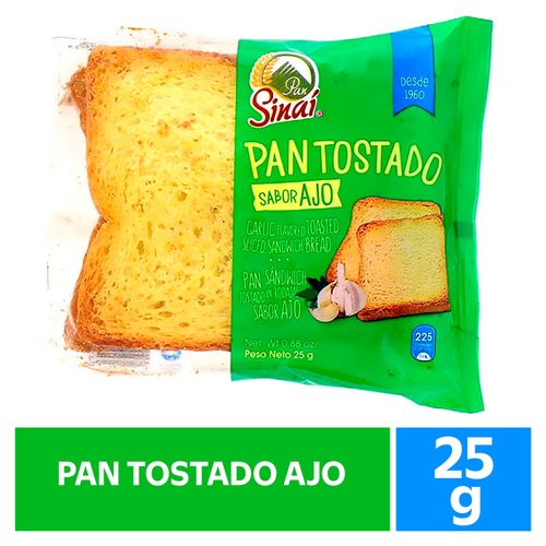 Pan Tostado Con Ajo - 25 g
