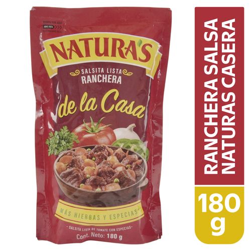 Salsa Naturas Ranchera Casera 180g