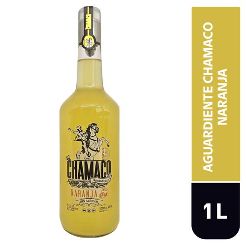 Aguardiente Chamaco Naranja 1000ml