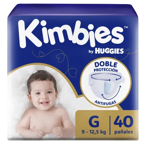 Pañales Kimbies Etapa 3/G - 40 Unidades