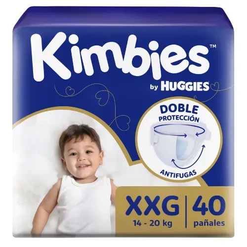 Pañales Kimbies Etapa 5/XXG - 40 Unidades