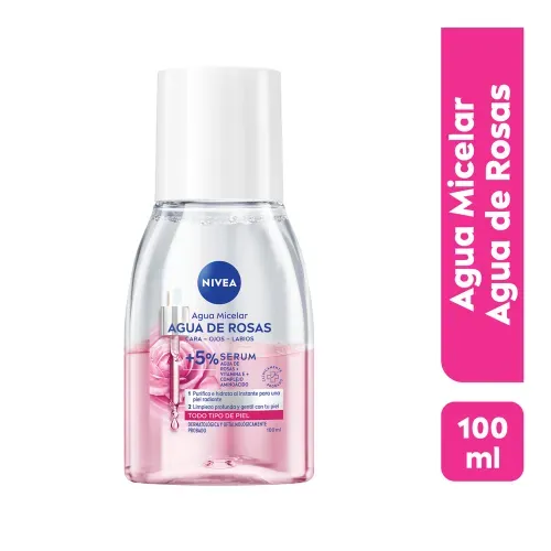 Agua Micelar Nivea Agua De Rosas, Todo Tipo De Piel - 100 ml