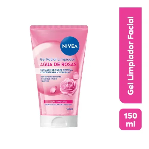 Gel Facial Nivea Limpiador Con Agua De Rosas Todo Tipo Piel - 150 ml