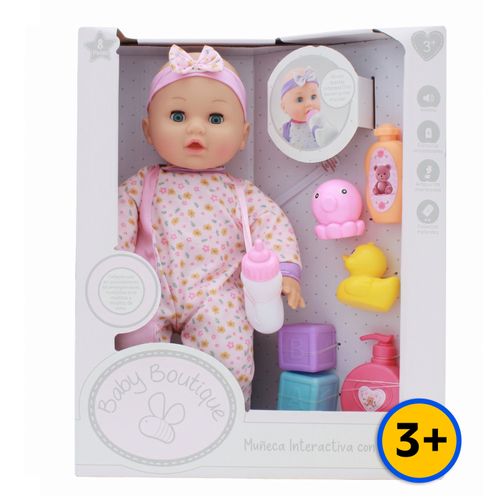 Muñeca Baby Boutique Interactiva Con Accesorios