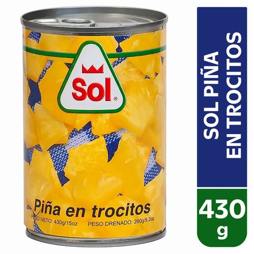 Pina En Almibar Sol Trozo 4- 30 g