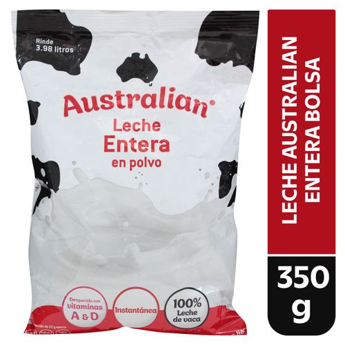 Leche Entera Autralian Bolsa - 350 g