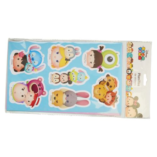 Planillas De Stickers 6 Piezas Tsum Tsum