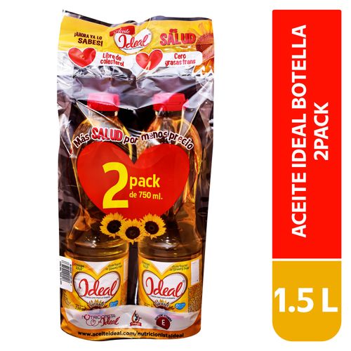 2 Pack Aceite Ideal Botella - 1500 ml