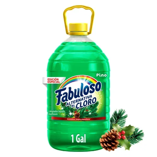 Desinfectante Multiusos Fabuloso Alternativa al Cloro Pino - 1 Gal