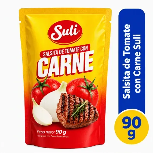 Salsita de Tomate Suli con Carne - 90 g