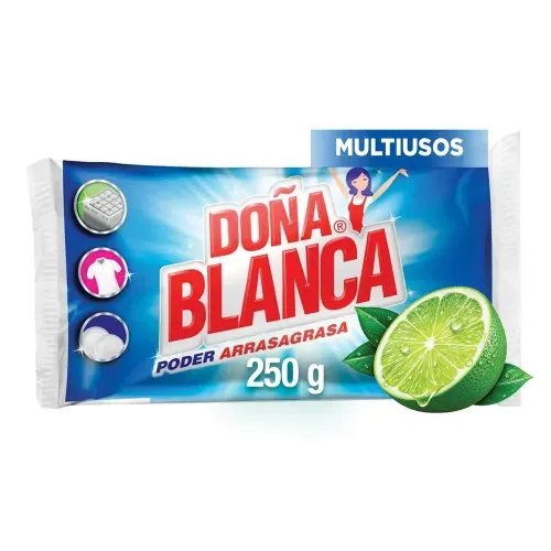 Lavaplatos Multiusos Doña Blanca Poder Arrasagrasa Limón Sólido - 250 g