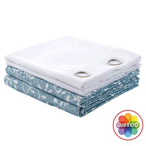 Ms Set 4 Cortinas 2 Decorativas 2 Sheer