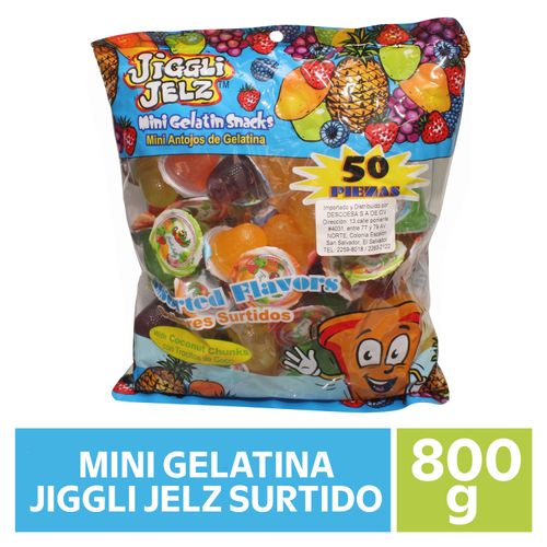 Mini Geliatina Jiggli Jeltz 50Un 800 g