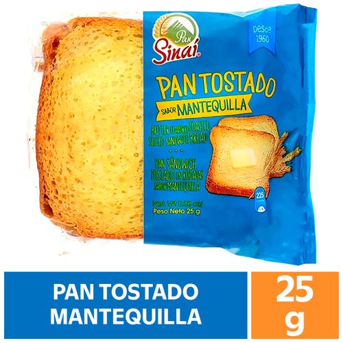 Pan Tostado Con Mantequilla - 25 g