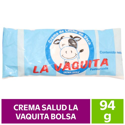 Crema Salud La Vaquita Empacado En Bolsa - 94 g
