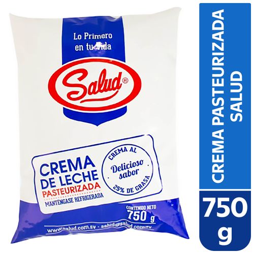 Crema Pasteurizada Salud 25 grasa - 750 g