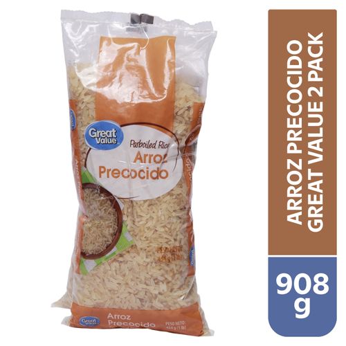Arroz precocido Great Value 2 pack - 908 g