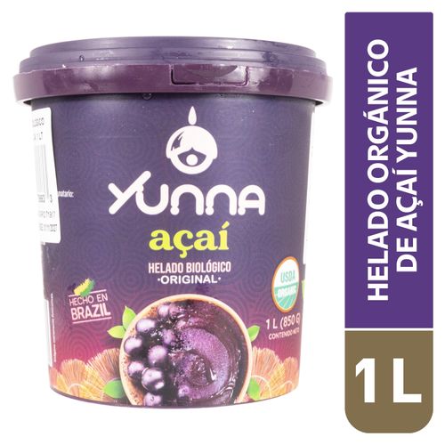 Helado orgánico Yunna de açaí - 1 kg