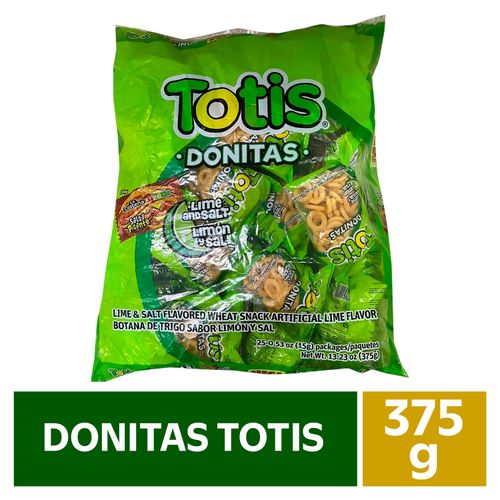 Snack Totis Donita Bolsa 375 g