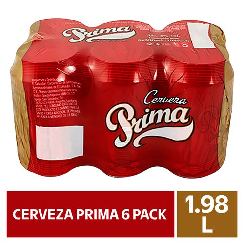 Cerveza Lager Prima 6 Pack - 1980 ml
