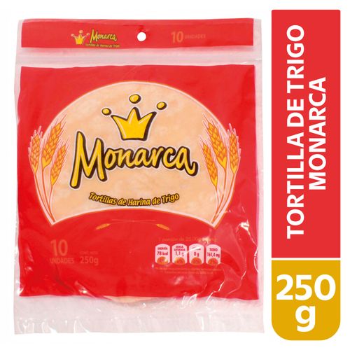 Tortilla Monarca  De Trigo 10 Unidades - 250 g