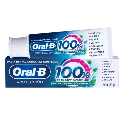 Pasta Dental Oral-B Protección 100% de Tu Boca Cuidada 1 Ud - 66 ml