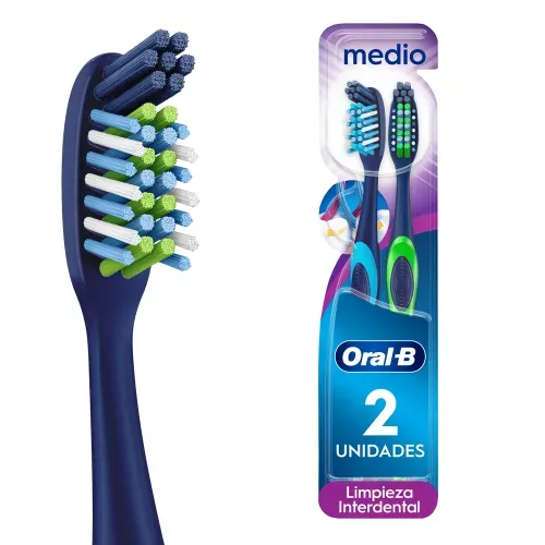 Cepillo de Dientes Oral-B Crisscross Cerdas Medias Inteligentes - 2 Uds